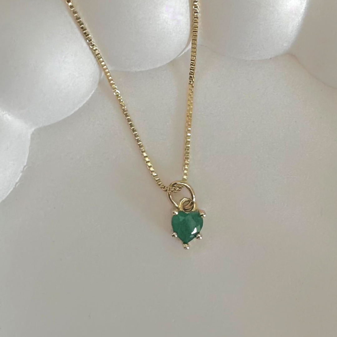 Cadena corazón Emerald