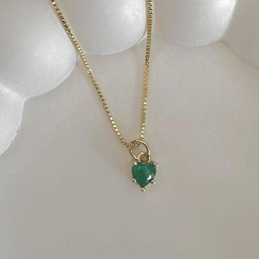Cadena corazón Emerald