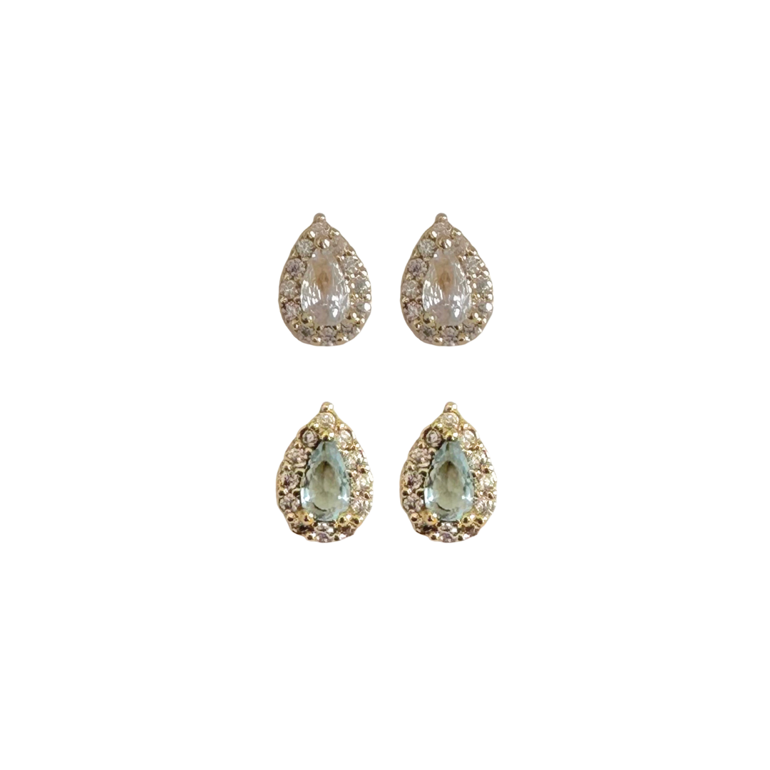 Aretes Gota Zirconia