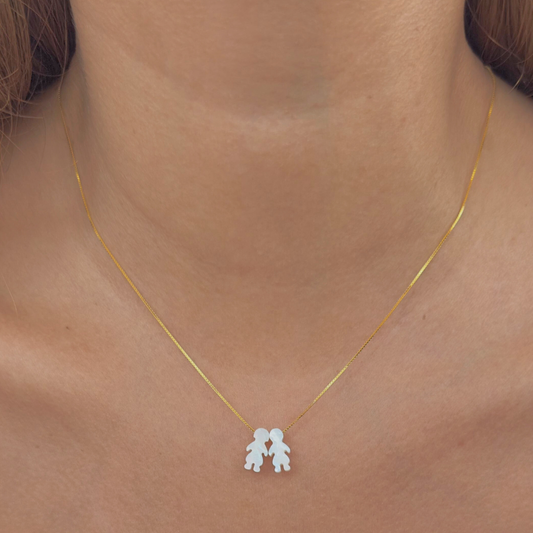 Cadena niños madre perla