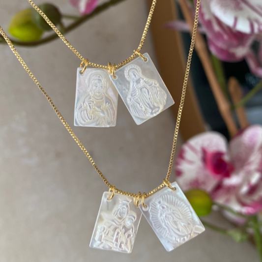 Escapulario madre perla