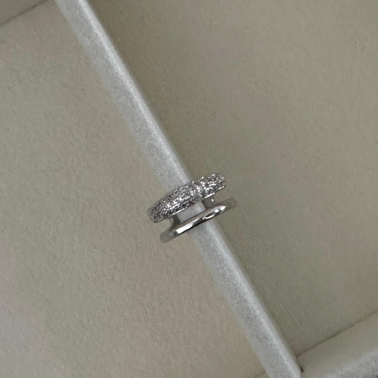 Earcuff Zirconia silver