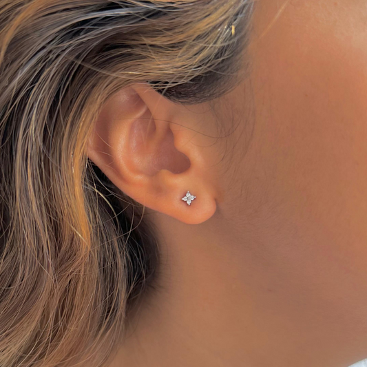 Aretes flor mini