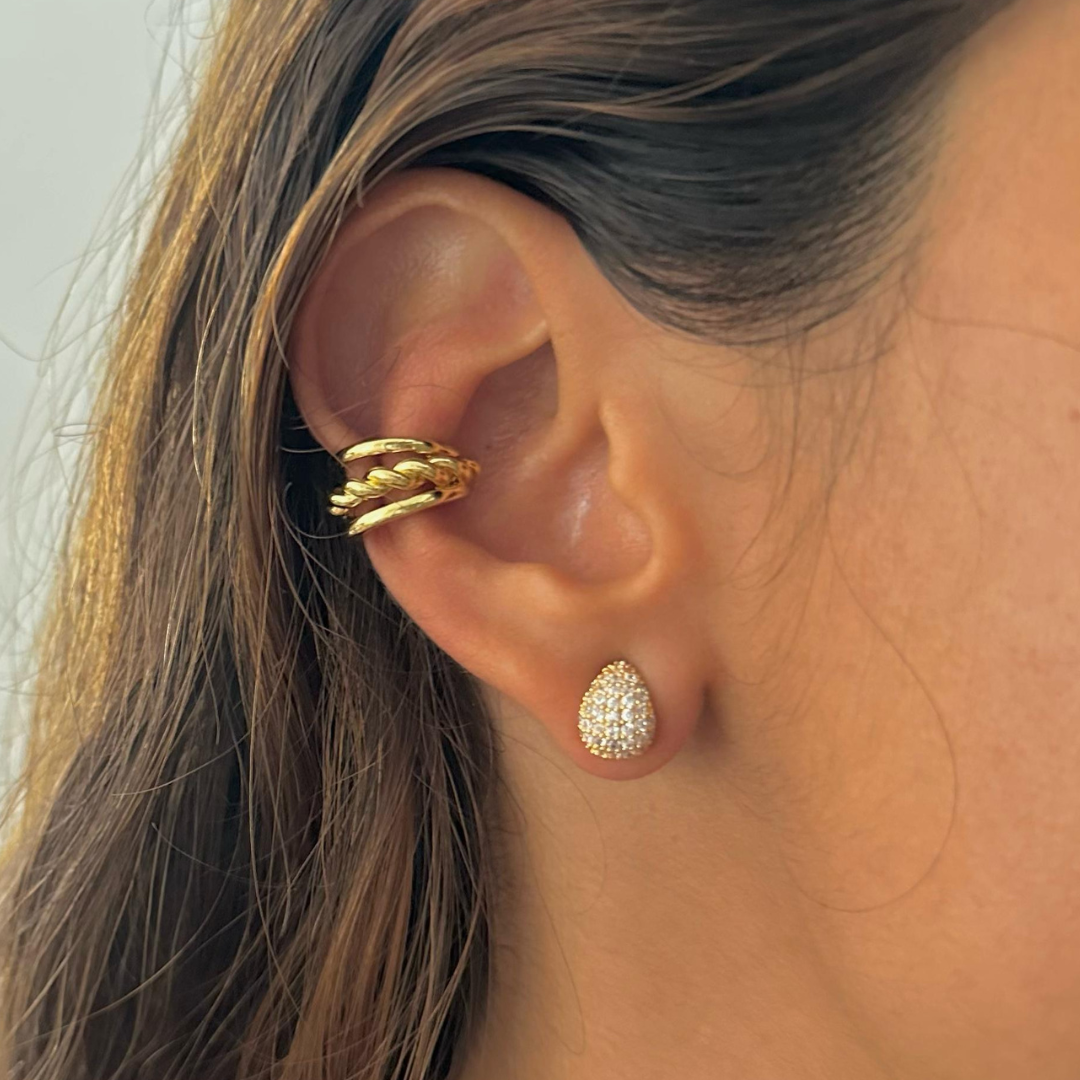 Aretes Gotas Mini Zirconia