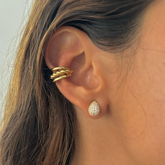 Aretes Gotas Mini Zirconia