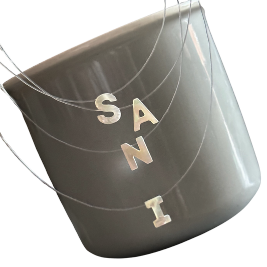 Nylon inicial madre perla