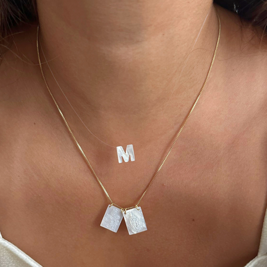 Nylon inicial madre perla