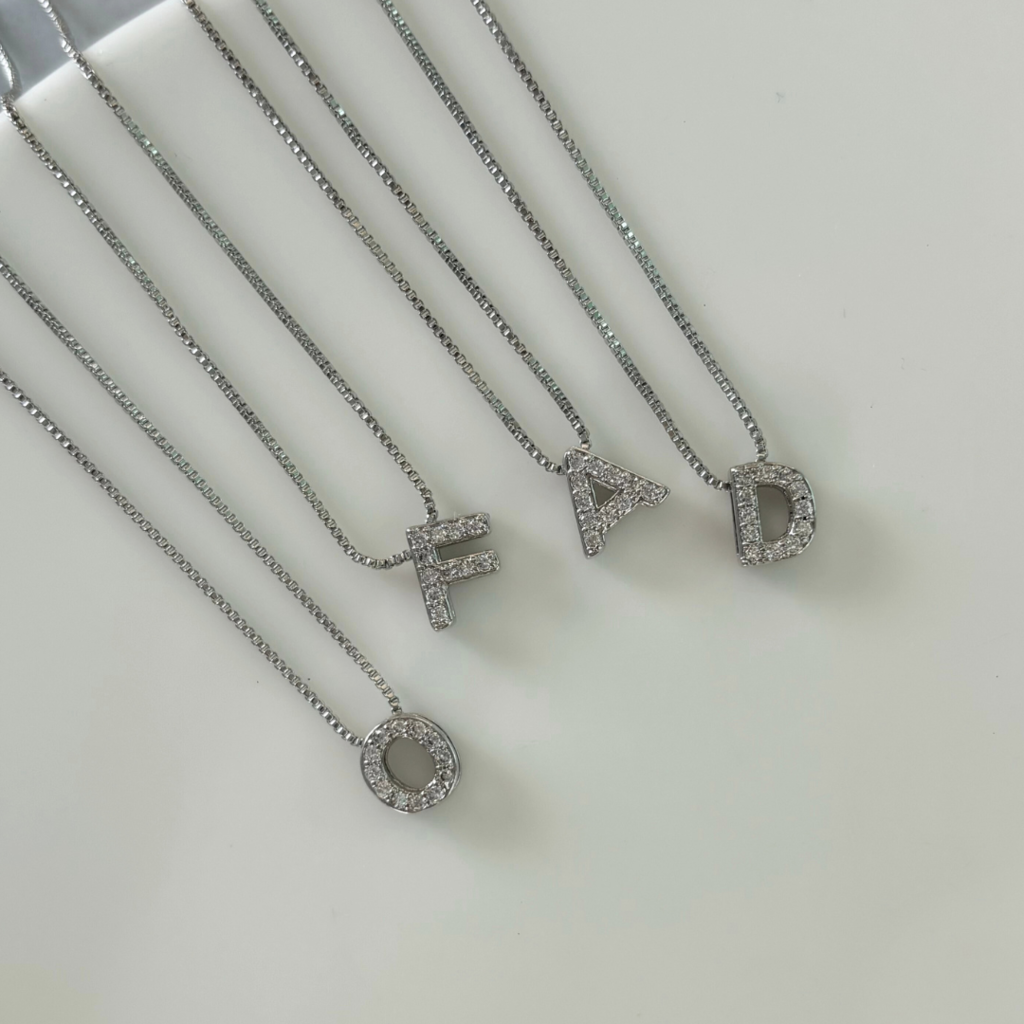Iniciales chunky mini silver