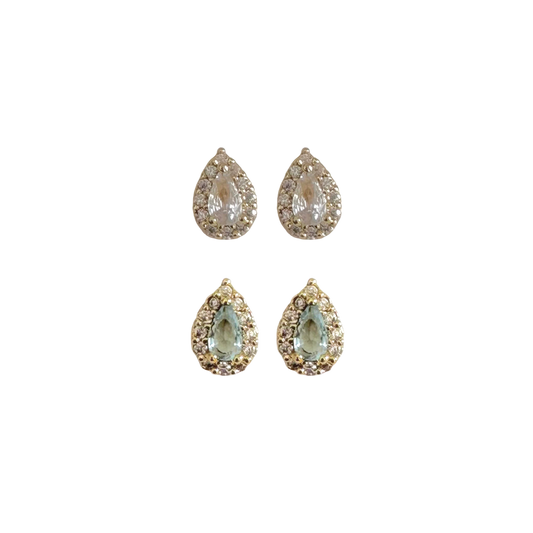 Aretes Gota Zirconia