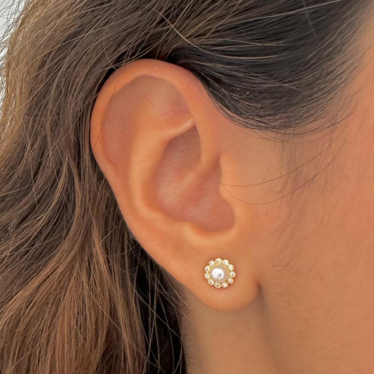Aretes perlas mini