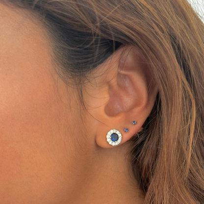 Aretes chispas mini de colores