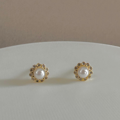 Aretes perlas mini