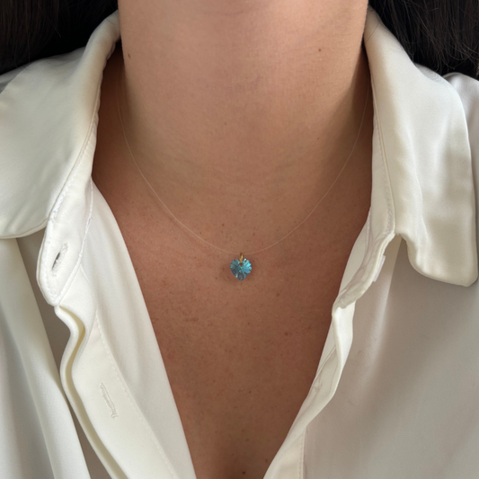 Nylon corazón swarovski