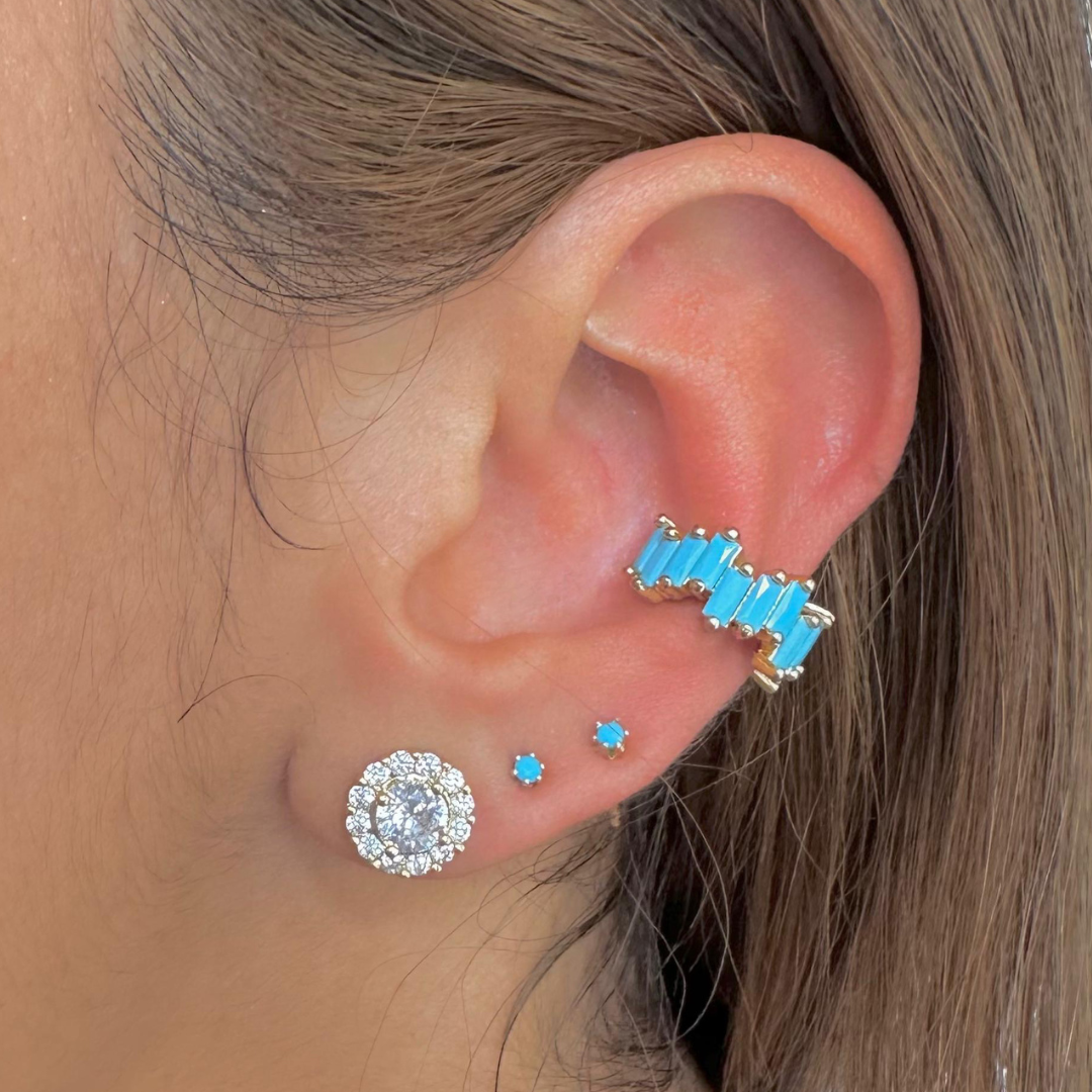 Aretes chispas mini de colores