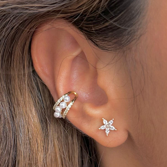 Earcuff Perlas