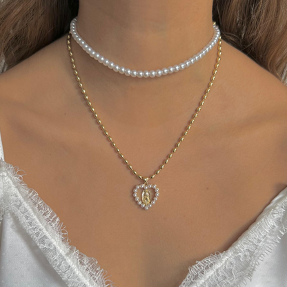 Cadena virgen corazón