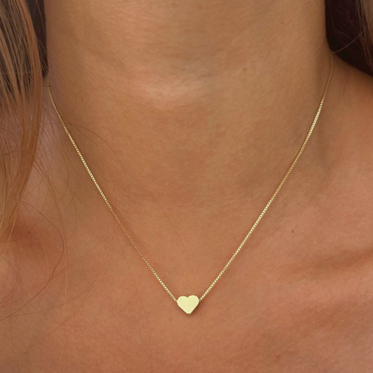 Cadena corazón mini liso