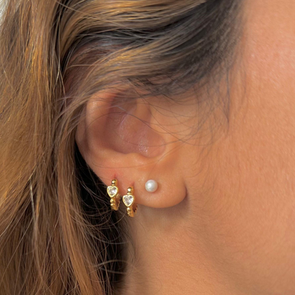 Candongas mini heart