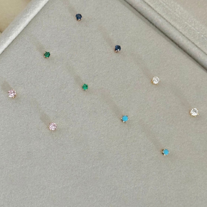 Aretes chispas mini de colores