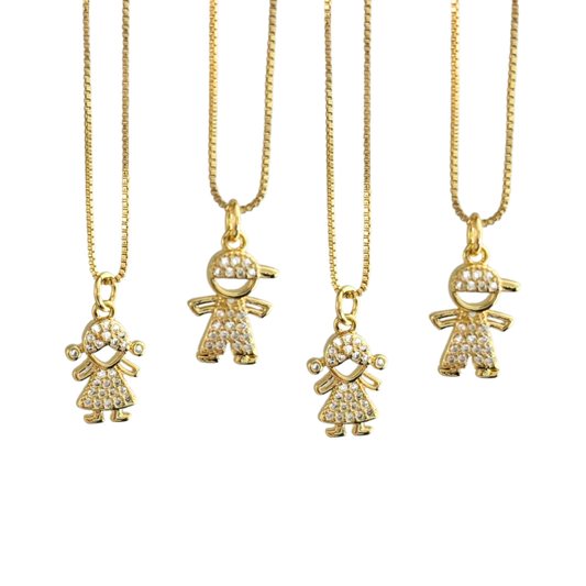 Cadena niño y niña