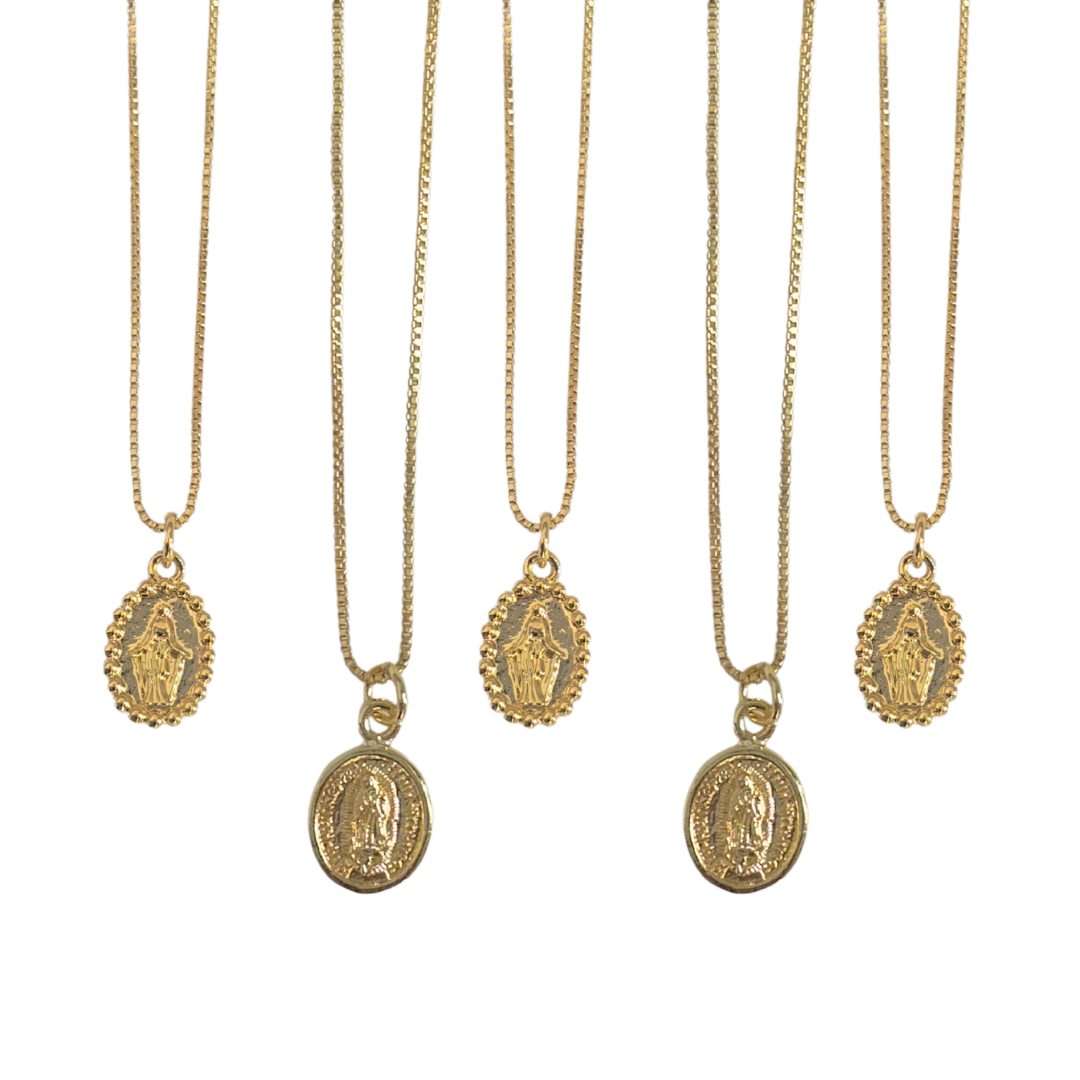 Cadena Virgen mini lisa