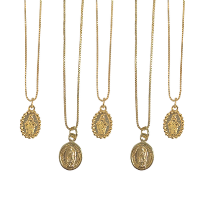 Cadena Virgen mini lisa