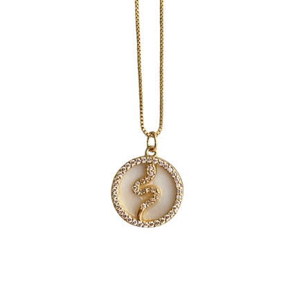 Cadena serpiente madre perla