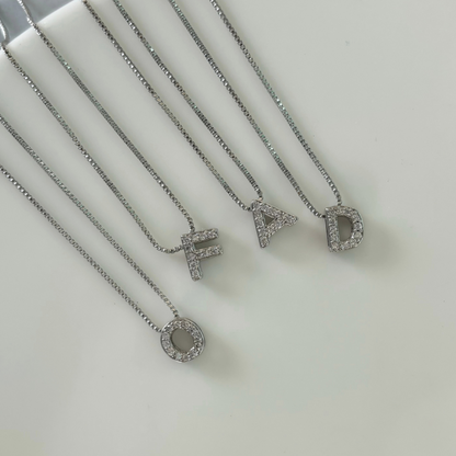 Iniciales chunky mini silver