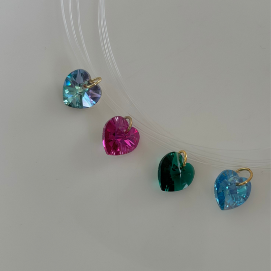 Nylon corazón swarovski