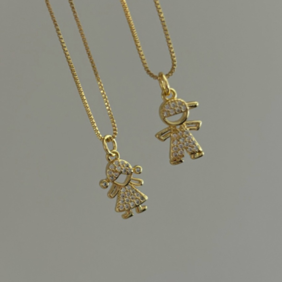 Cadena niño y niña