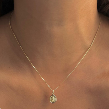 Cadena Virgen mini lisa